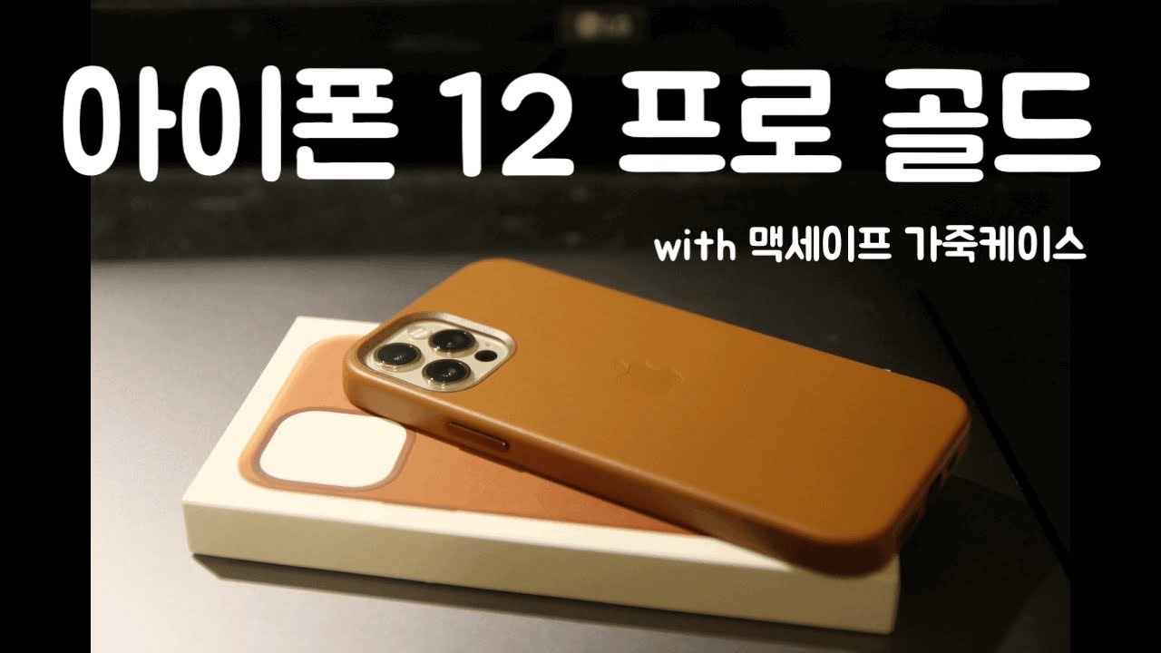 아이폰 12 가죽케이스 [Iphone12Pro Gold With Leather Case] - Youtube
