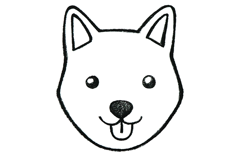 드로윈아트 쉬운 강아지 그림그리기 : 네이버 블로그